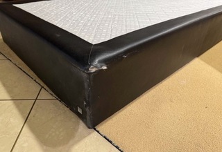 Losse boxspring, zwart